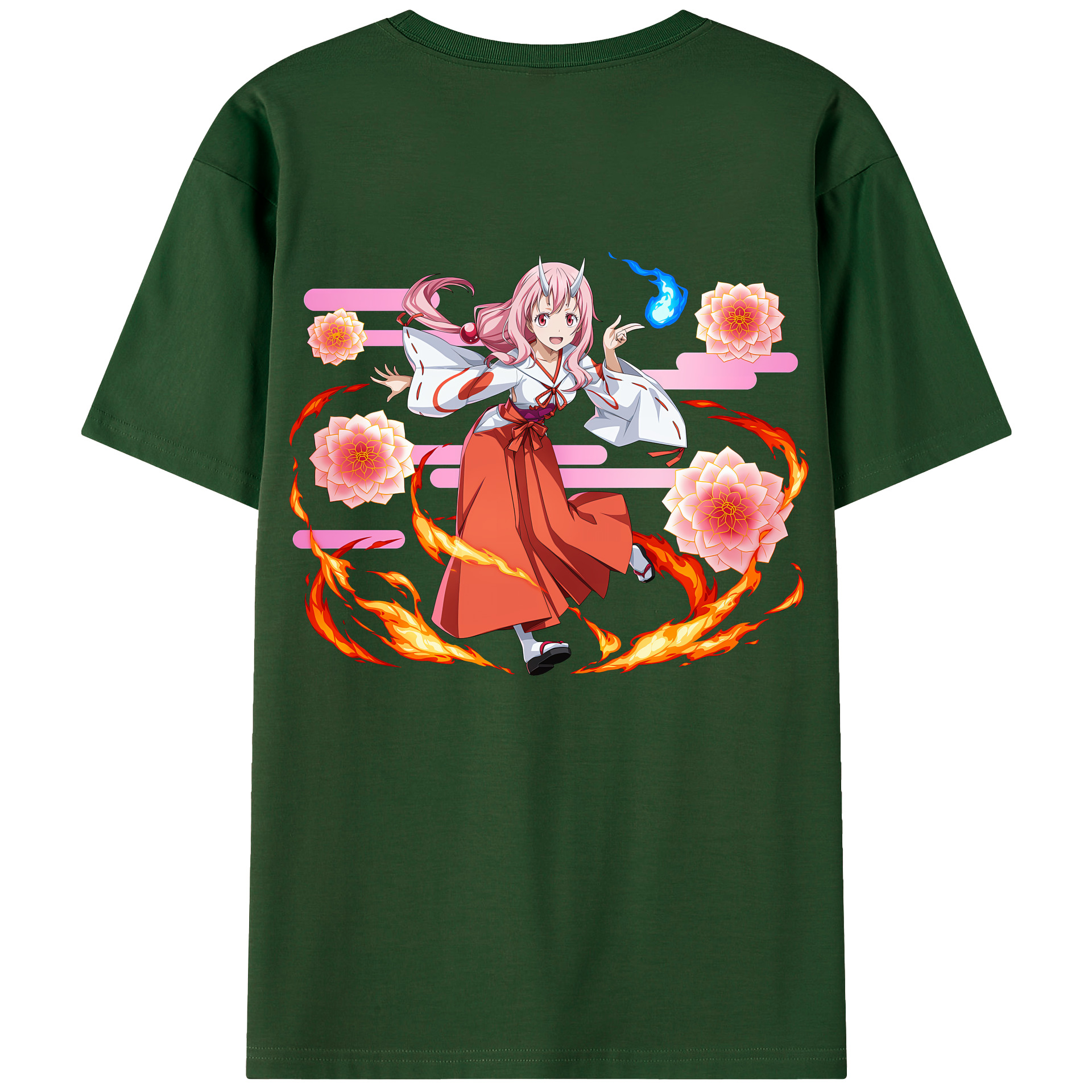 （画像用） 転スラ Regarding Reincarnated to Slime 綿100％半袖Tシャツ（背面プリント）